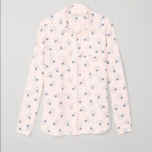 Ann Taylor Loft Lotus Blouse Size Small Pink